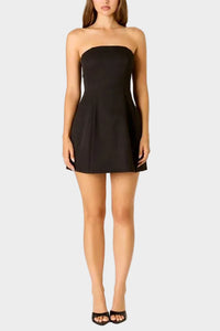 Briggs Strapless Mini Dress in Black