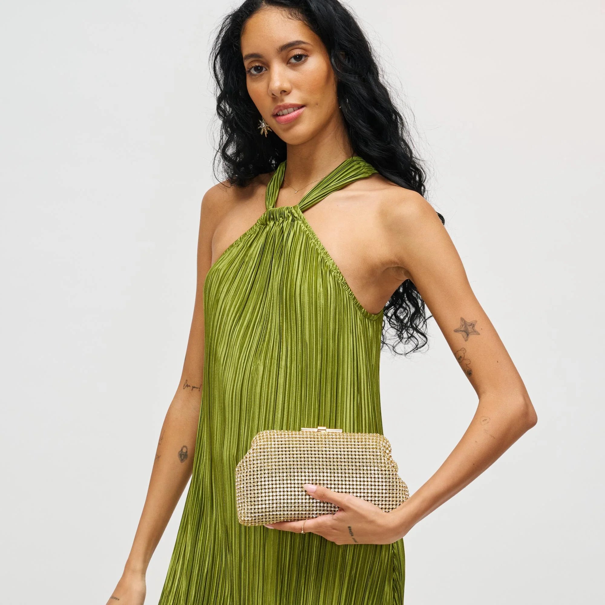 Delfina Evening Bag in Gold