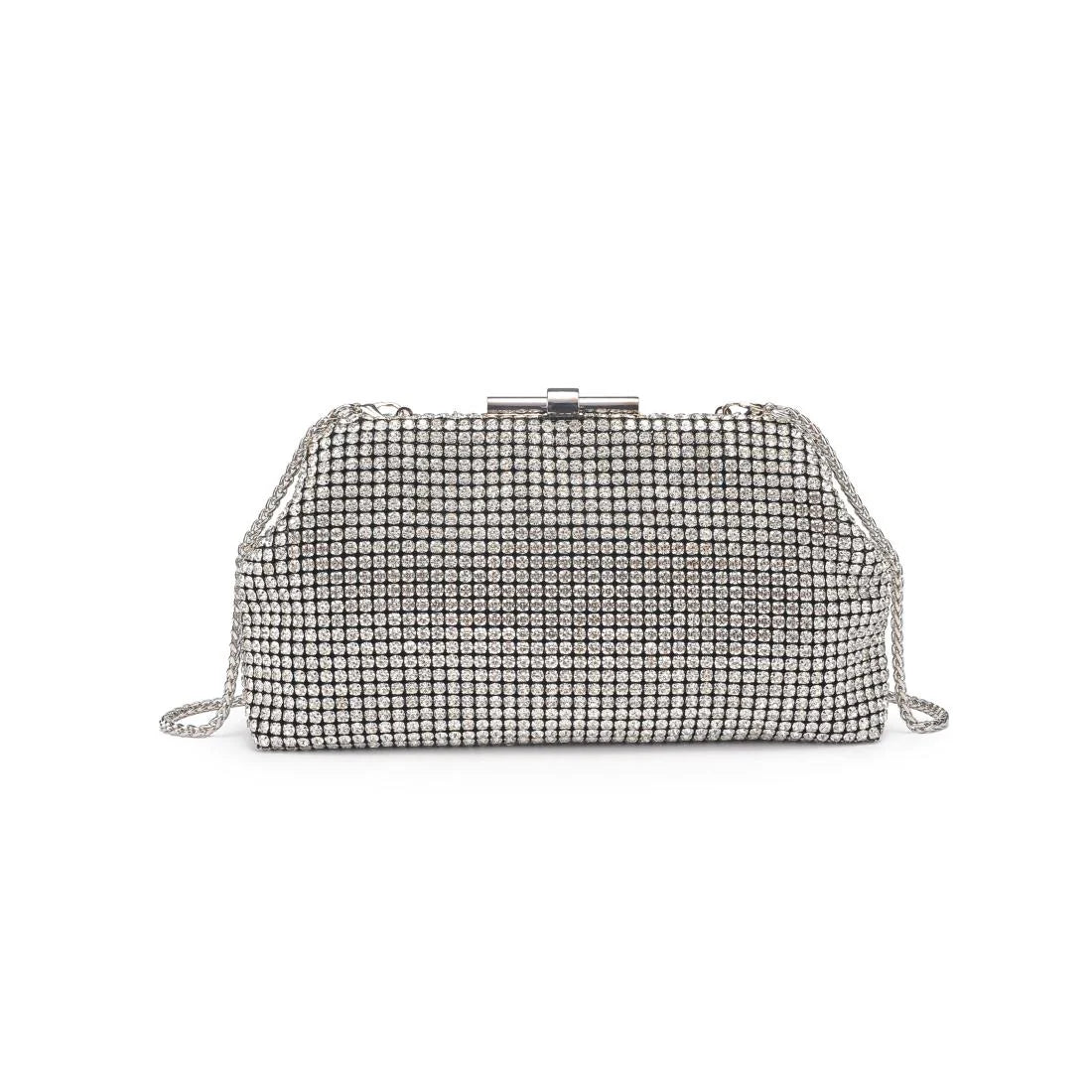 Delfina Evening Bag in Silver