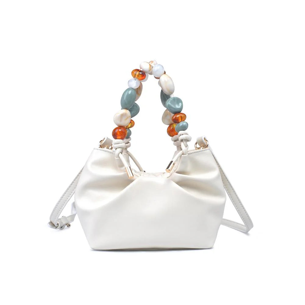 Yzabelle Beaded Handle Crossbody Bag