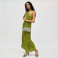 Delfina Evening Bag in Silver