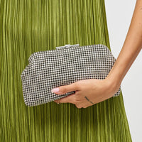 Delfina Evening Bag in Silver