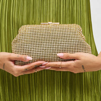 Delfina Evening Bag in Gold
