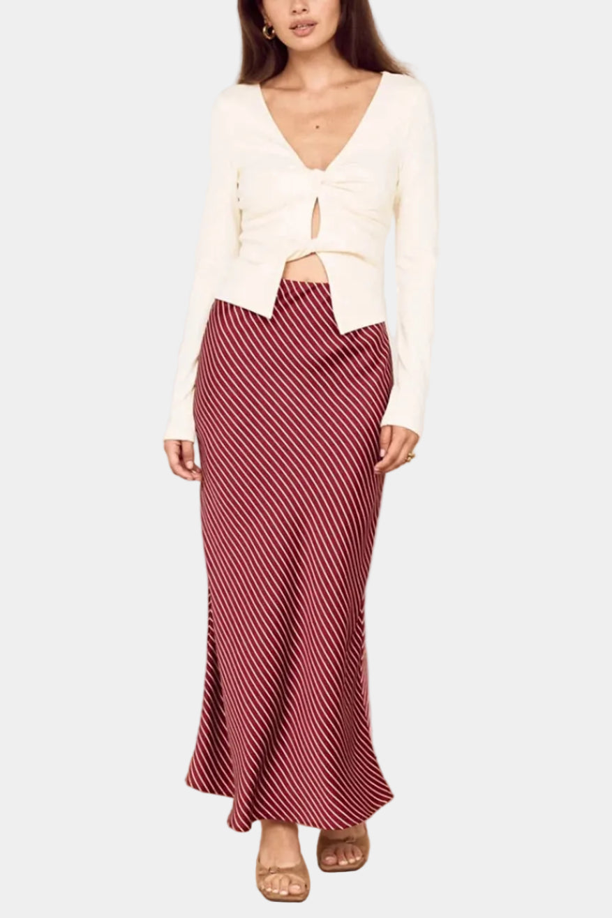 MINKPINK Bleeker Bias Midi Skirt