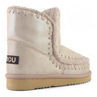Mou Eskimo 18 Boots in Microglitter Rose Beige