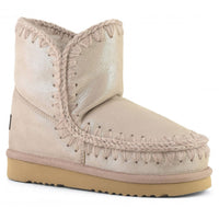 Mou Eskimo 18 Boots in Microglitter Rose Beige