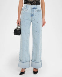 Generation Love Raquel Embellished Wide-Leg Jeans