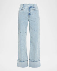 Generation Love Raquel Embellished Wide-Leg Jeans