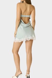 Sydney Strapless Lace Trim Mini Dress