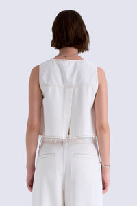 Pistola Rue Pop Over Swing Top in Off White