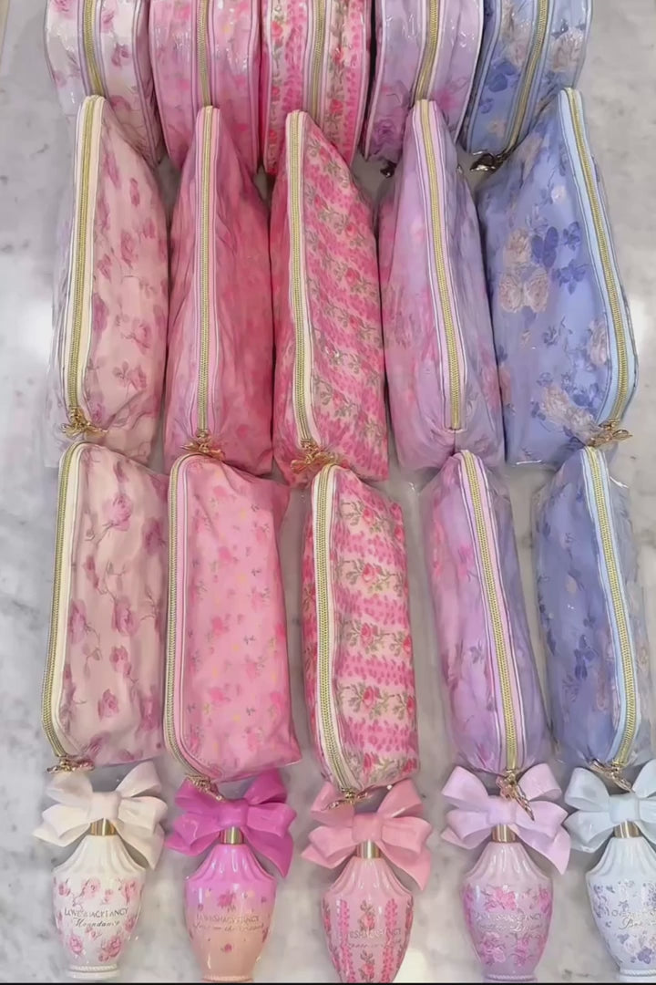 Love Shack Fancy Medium Travel Pouch in 5 Colors