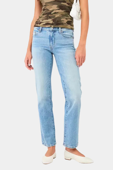 DAZE Rebel Mid Rise Slim Straight Jeans
