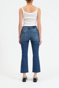 DAZE Shy Girl High Rise Crop Flare Jeans