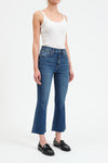 DAZE Shy Girl High Rise Crop Flare Jeans