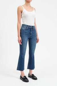DAZE Shy Girl High Rise Crop Flare Jeans