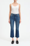 DAZE Shy Girl High Rise Crop Flare Jeans