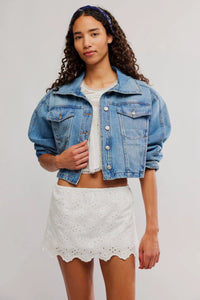 Free People Eyes On You Skort in Ivory