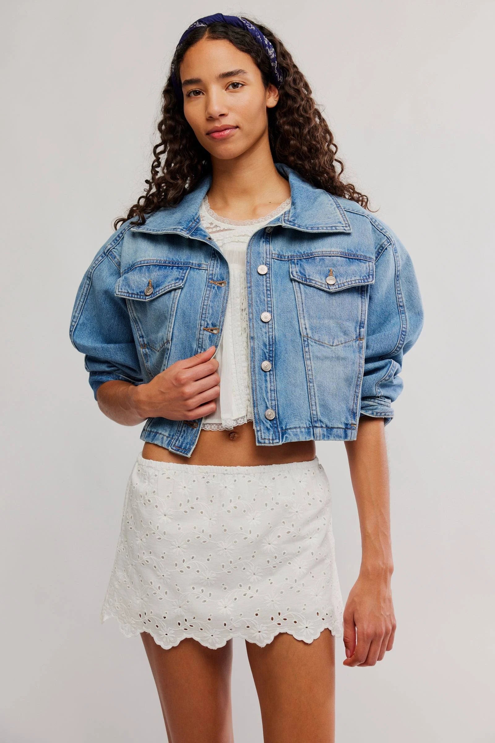Free People Eyes On You Skort in Ivory