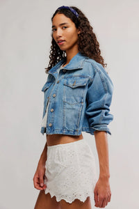 Free People Eyes On You Skort in Ivory