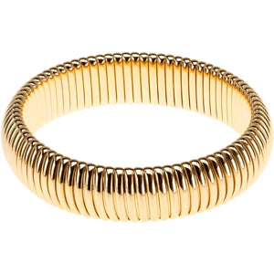 Janis Savitt High Polished Gold Cobra Bangle