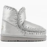 Mou Eskimo 18 Boots in Microglitter Silver