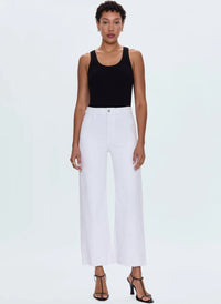 Pistola Penny High Rise Wide Leg Jeans in Blizzard