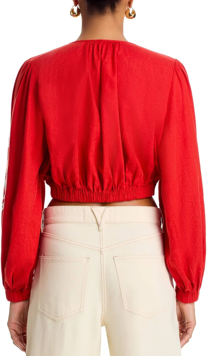 FARM Rio Richelieu Long Sleeve Top