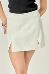 Tally Side Slit Mini Skort