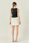 Tally Side Slit Mini Skort