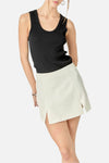 Tally Side Slit Mini Skort