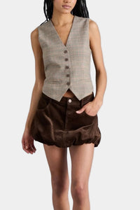 Steve Madden Simona Corduroy Mini Skirt