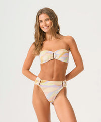 PQ Swim Detail Bandeau Top in Sorrento