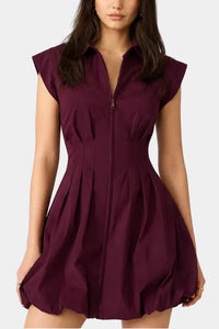 Steve Madden Dyanne Dress in Deep Fig