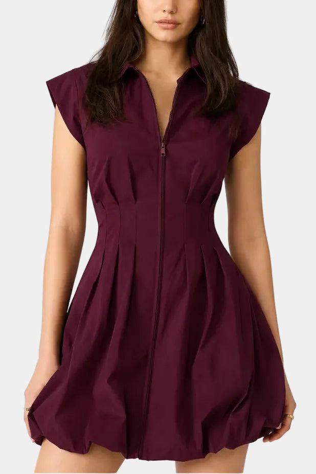 Steve Madden Dyanne Dress in Deep Fig