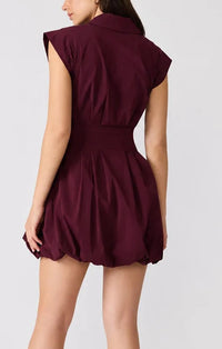 Steve Madden Dyanne Dress in Deep Fig