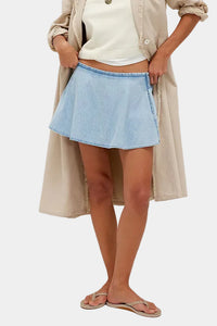 Free People Paradise Found Denim Skort